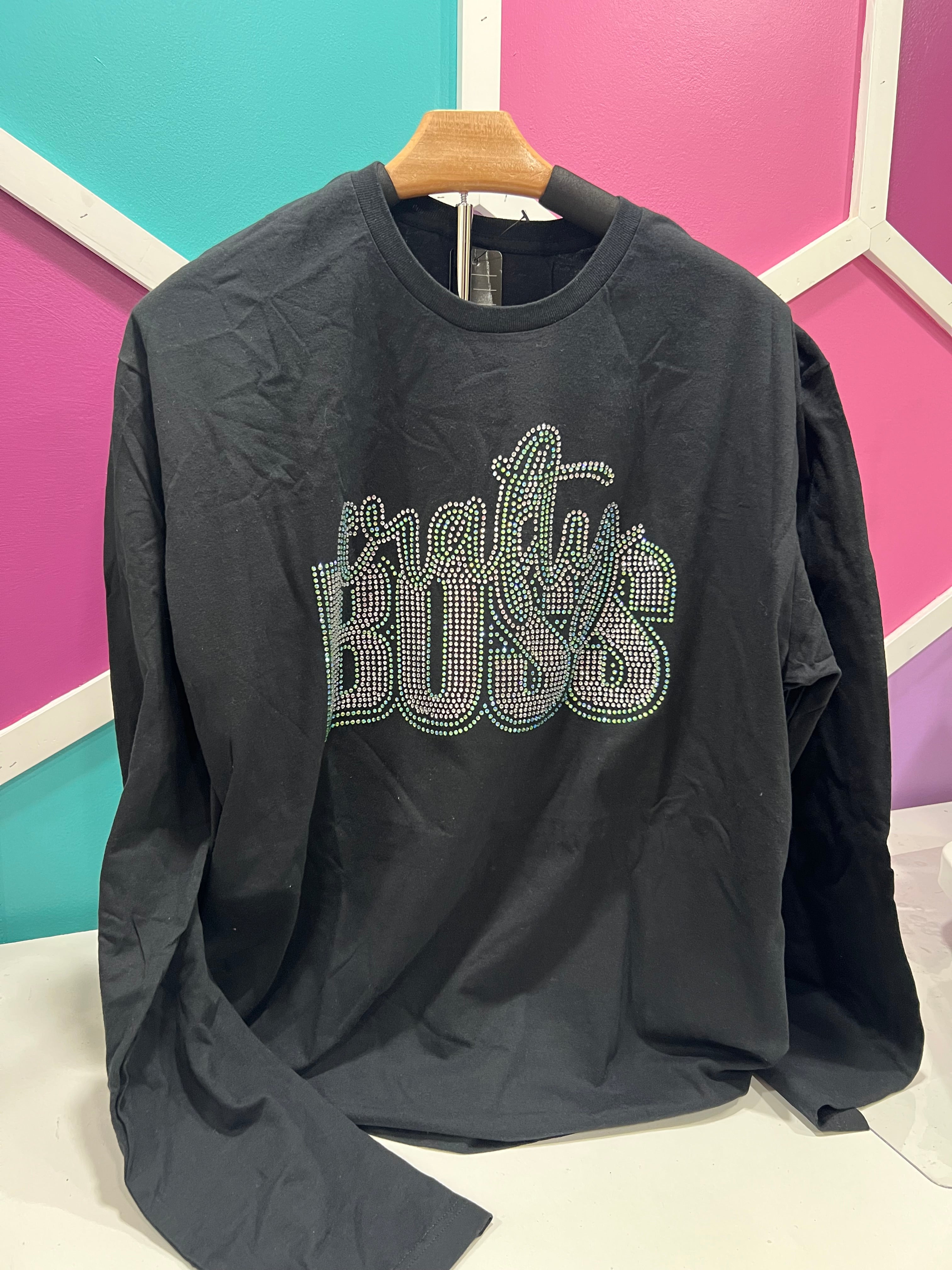 Crafty BOSS Bling T-shirt - Long Sleeve