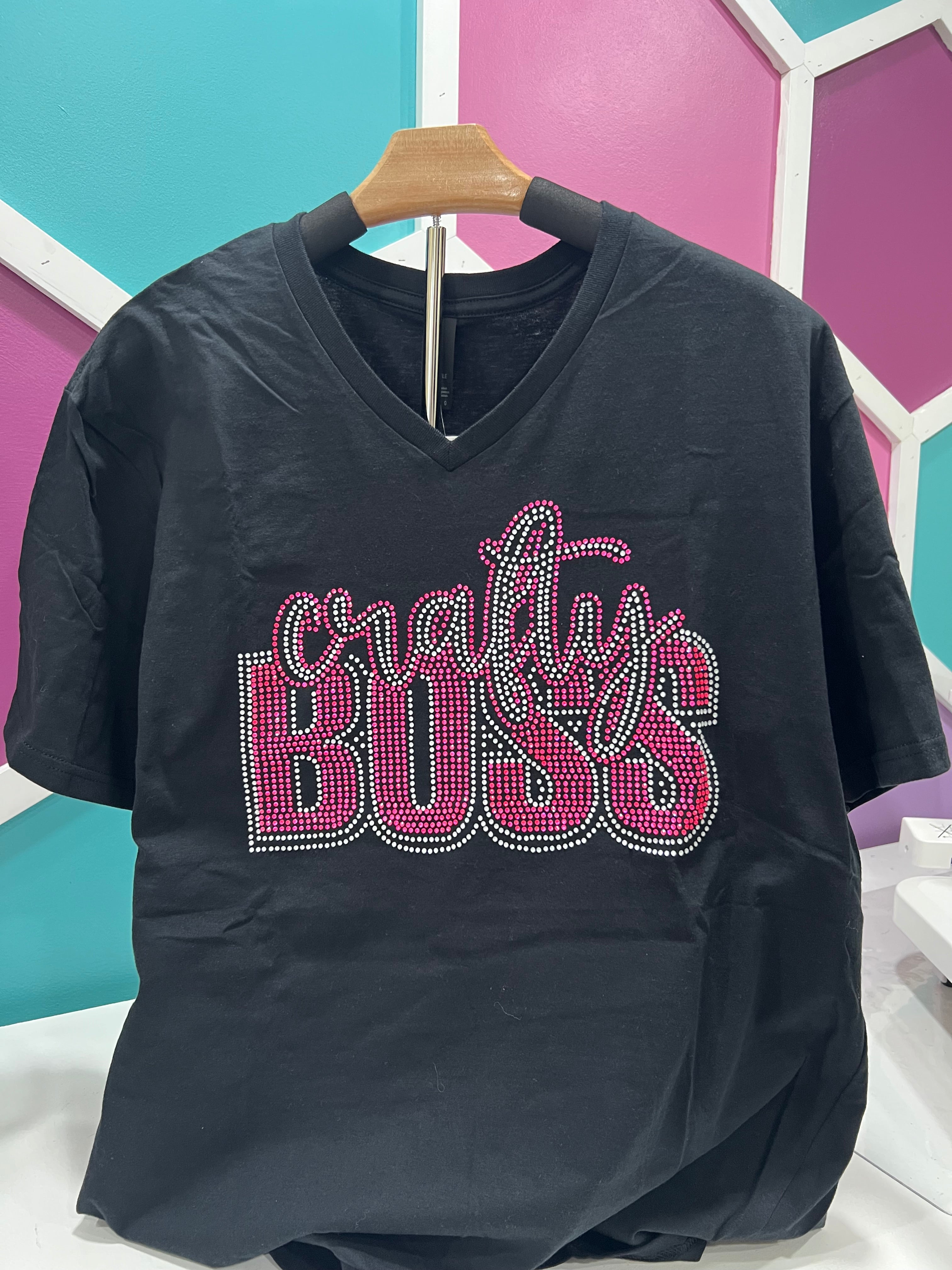 Crafty BOSS Bling T-shirt - Neon
