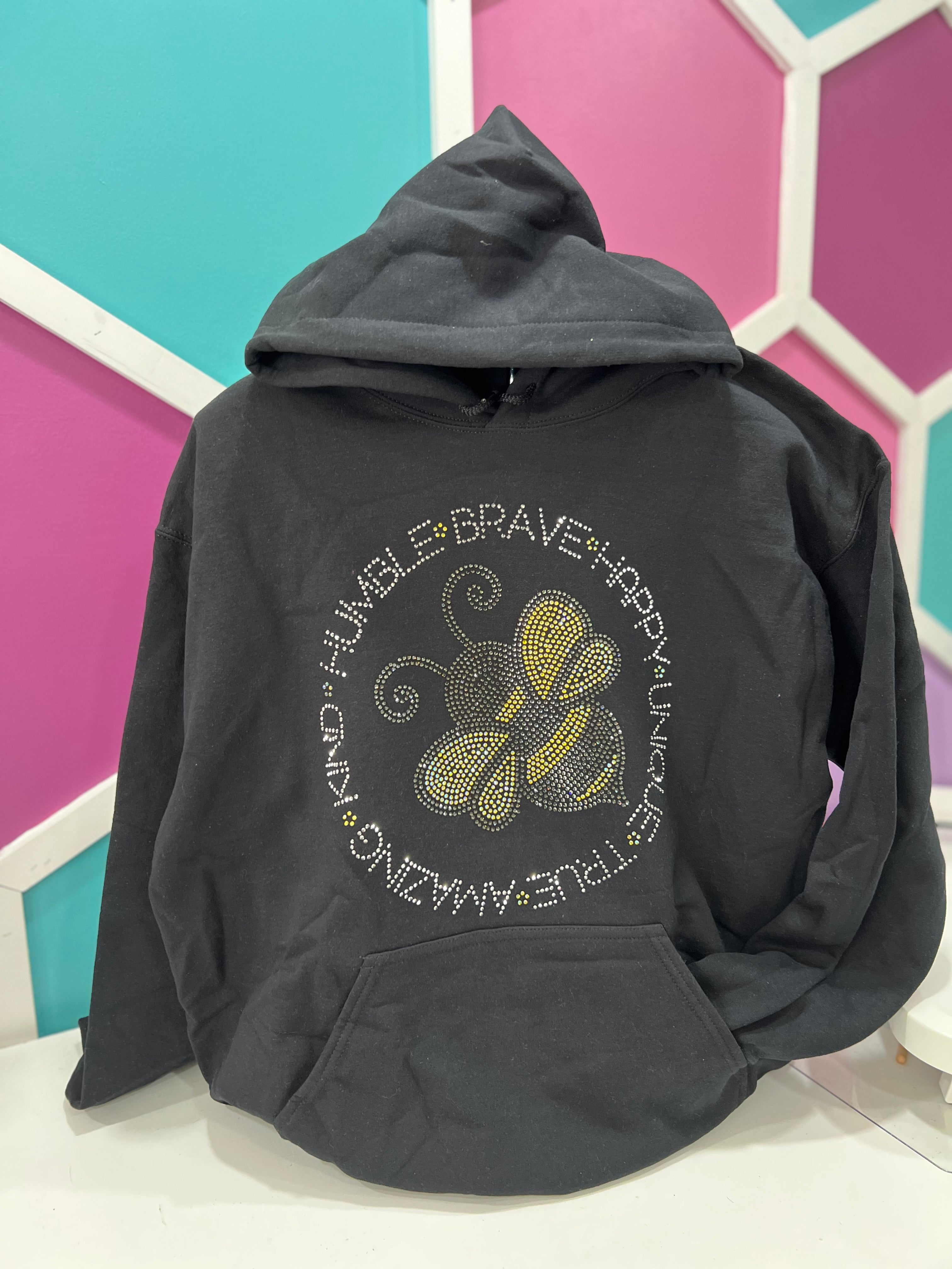 Be Kind Bling Hoodie