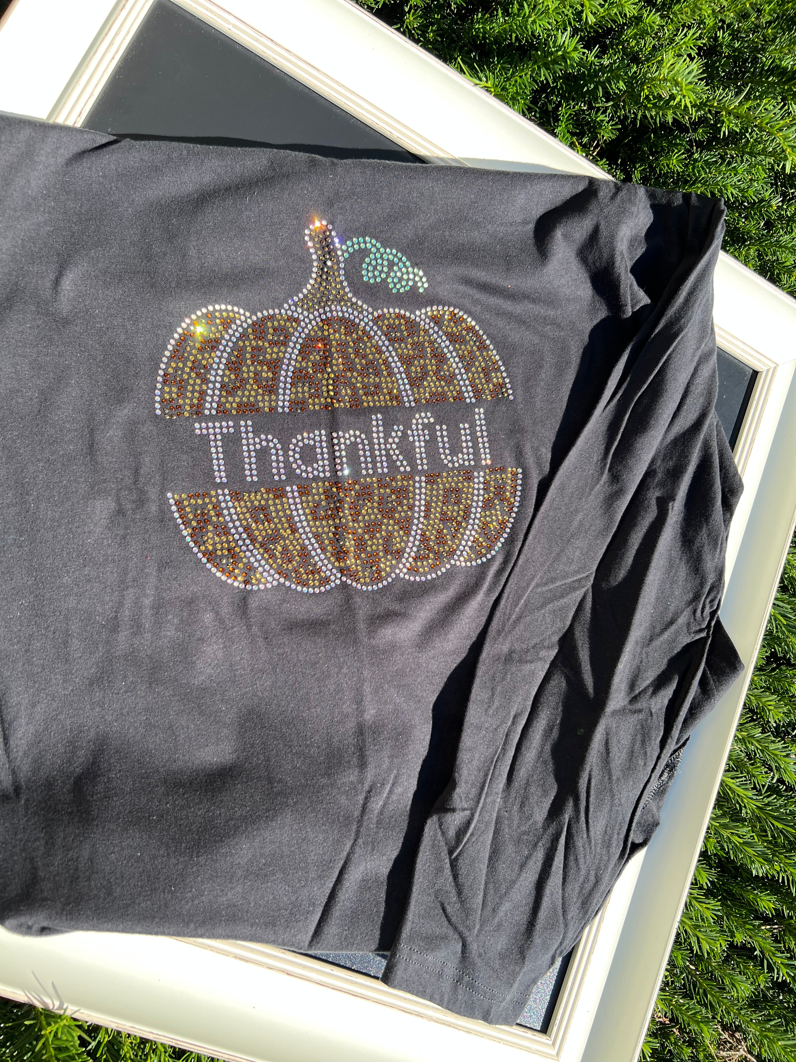 Thankful Bling T-shirt - Long Sleeve