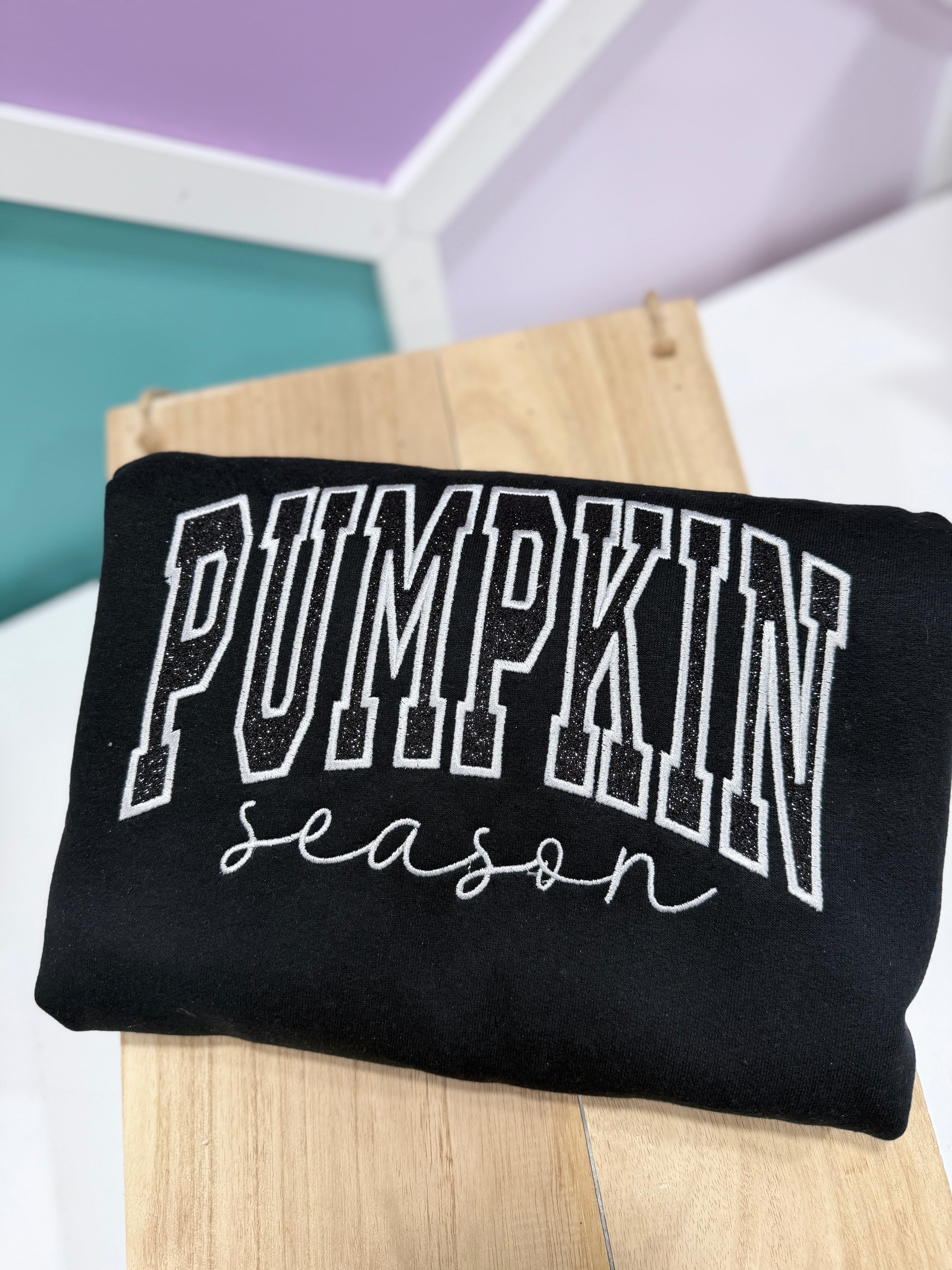 Pumpkin Season | Glitter & Embroidered Fall Apparel