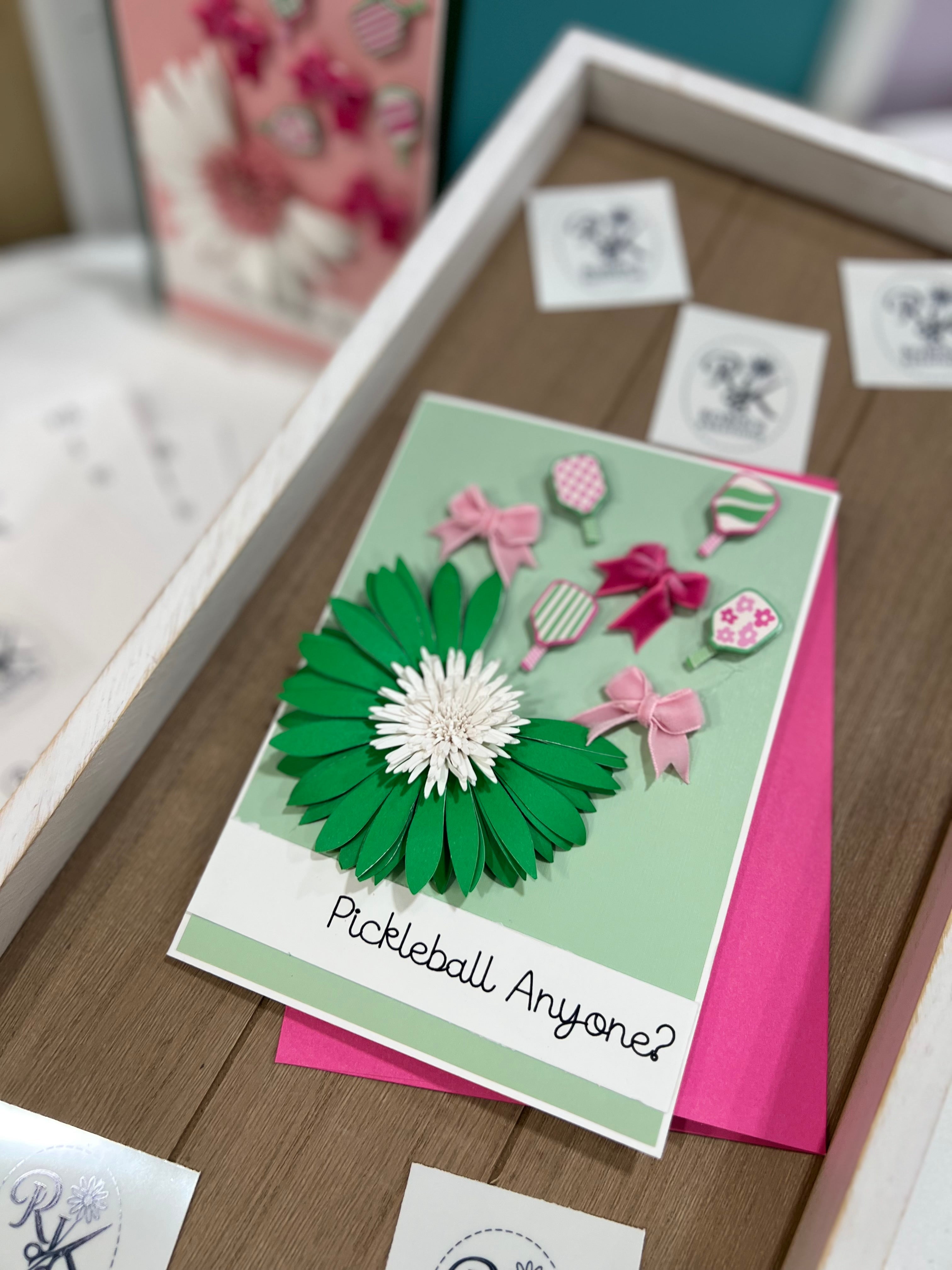 Pickle Ball Anyone? Handmade Greeting Cards