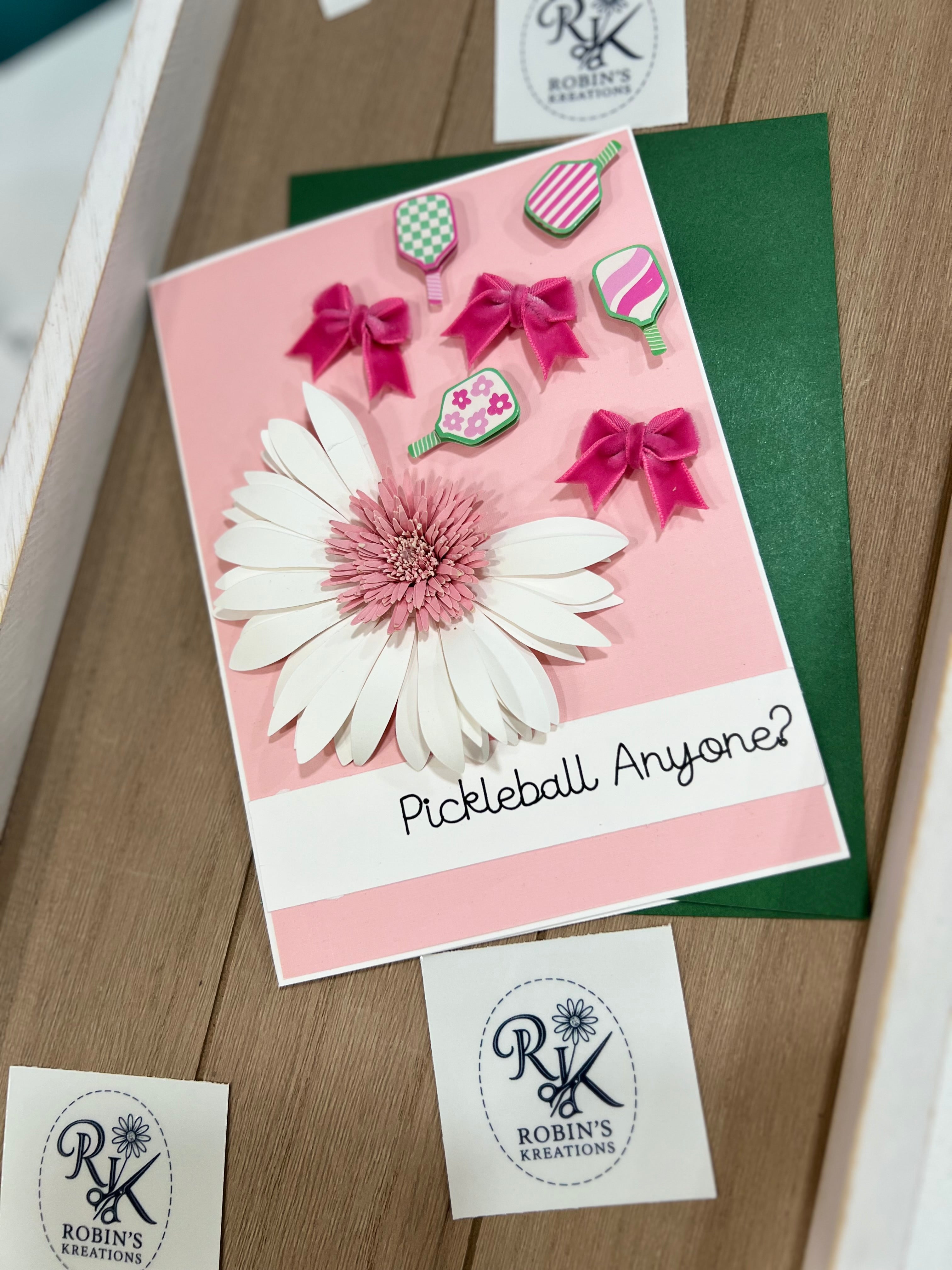 Pickle Ball Anyone? Handmade Greeting Cards