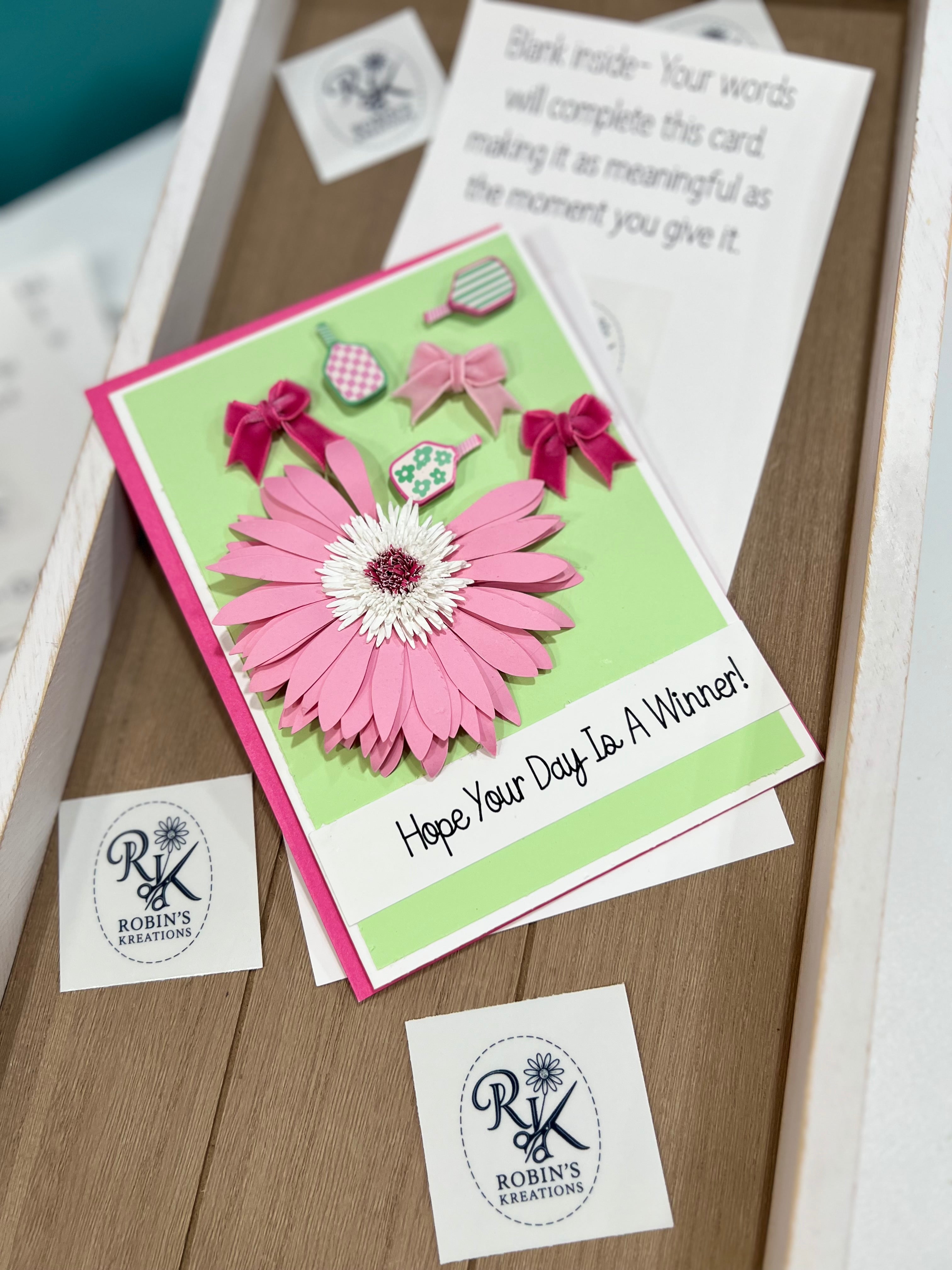Hope Your Day Is A Winner! -  Handmade Greeting Cards
